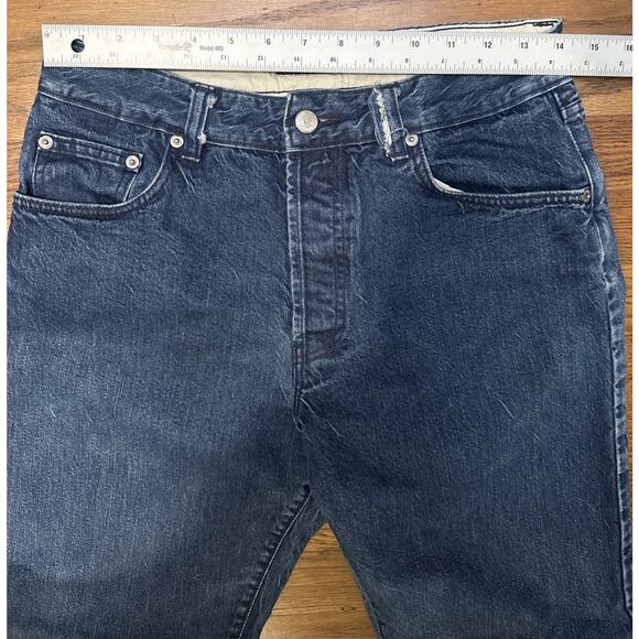 Katherine Hamnett Jeans 30 Blue Button fly Made In Italy - Picture 5 of 14